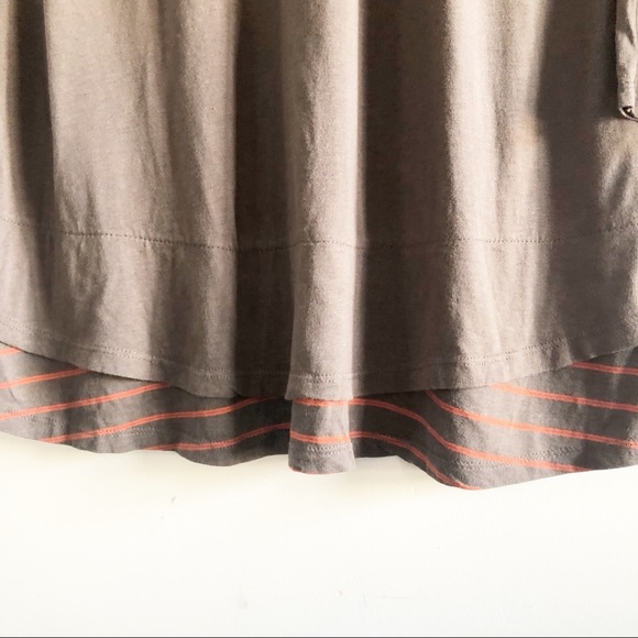 Hurley Striped Layered Surf Tunic Top S - Picture 4 of 7